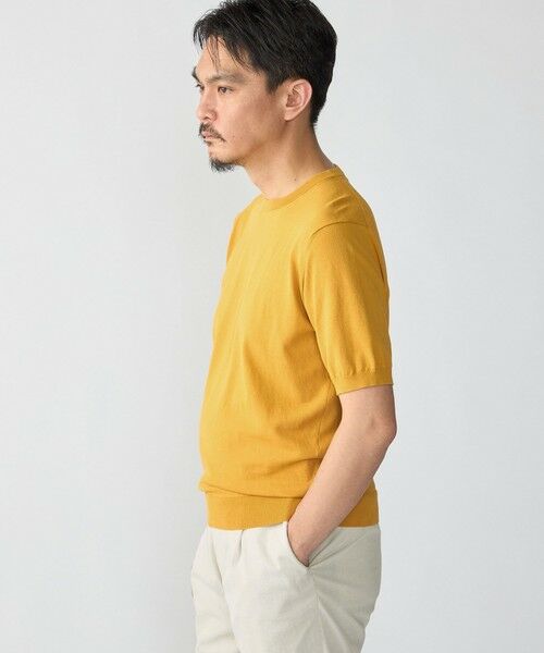 SHIPS / シップス ニット・セーター | SHIPS:〈接触冷感〉 ICE COTTON クルーネック ショート スリーブ ニット Tシャツ | 詳細18