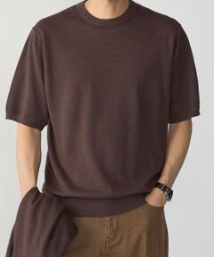 SHIPS / シップス ニット・セーター | SHIPS:〈接触冷感/ 手洗い可能〉ラミー ニット Tシャツ