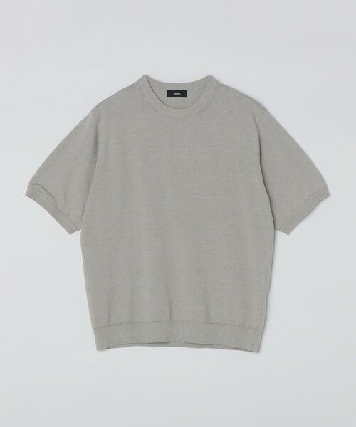 SHIPS / シップス ニット・セーター | SHIPS:〈接触冷感/ 手洗い可能〉ラミー ニット Tシャツ | 詳細3