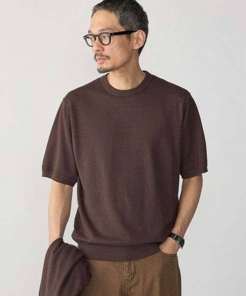 SHIPS / シップス ニット・セーター | SHIPS:〈接触冷感/ 手洗い可能〉ラミー ニット Tシャツ | 詳細7