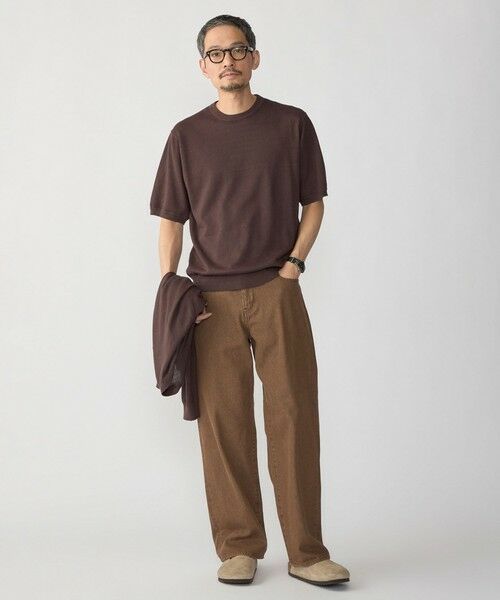 SHIPS / シップス ニット・セーター | SHIPS:〈接触冷感/ 手洗い可能〉ラミー ニット Tシャツ | 詳細5