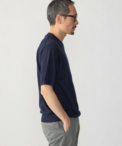 SHIPS / シップス ニット・セーター | SHIPS:〈接触冷感/ 手洗い可能〉ラミー ニット Tシャツ | 詳細23