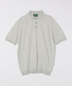 SHIPS / シップス ニット・セーター | ALANPAINE: 14ゲージ  コットン/リネン/シルク ニット ポロシャツ