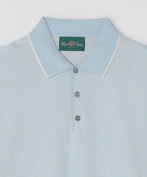 SHIPS / シップス ニット・セーター | ALANPAINE: 14ゲージ  コットン/リネン/シルク ニット ポロシャツ | 詳細3