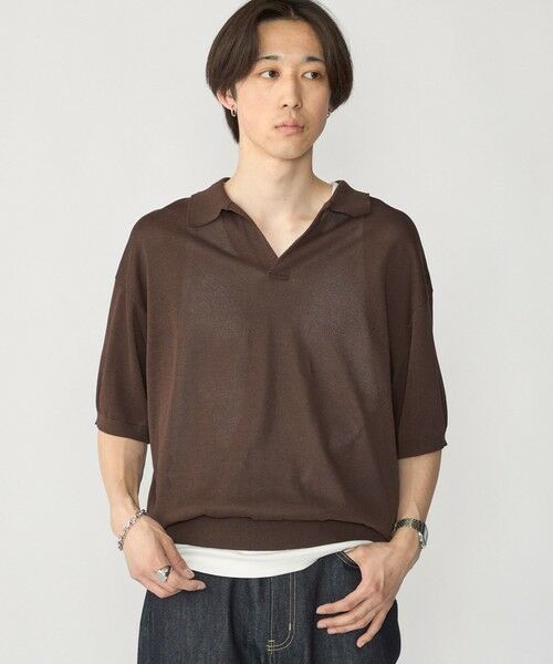 SHIPS / シップス ポロシャツ | 【City Ambient Products別注】crepuscule: WASHI SKIPPER ニットポロ | 詳細1