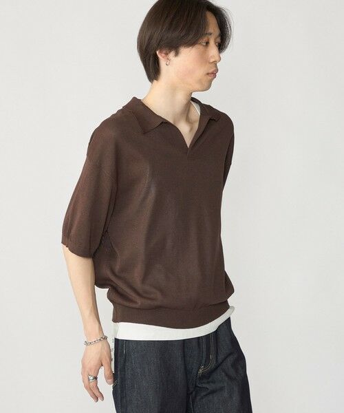 SHIPS / シップス ポロシャツ | 【City Ambient Products別注】crepuscule: WASHI SKIPPER ニットポロ | 詳細3