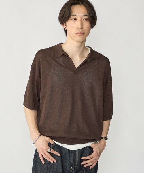 SHIPS / シップス ポロシャツ | 【City Ambient Products別注】crepuscule: WASHI SKIPPER ニットポロ | 詳細4