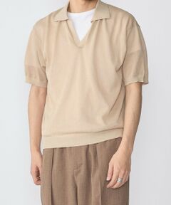 SHIPS / シップス ポロシャツ | SHIPS:〈手洗い可能〉和紙 スキッパー ニット ポロ