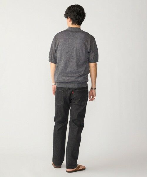 SHIPS / シップス ポロシャツ | SHIPS:〈手洗い可能〉和紙 スキッパー ニット ポロ | 詳細3