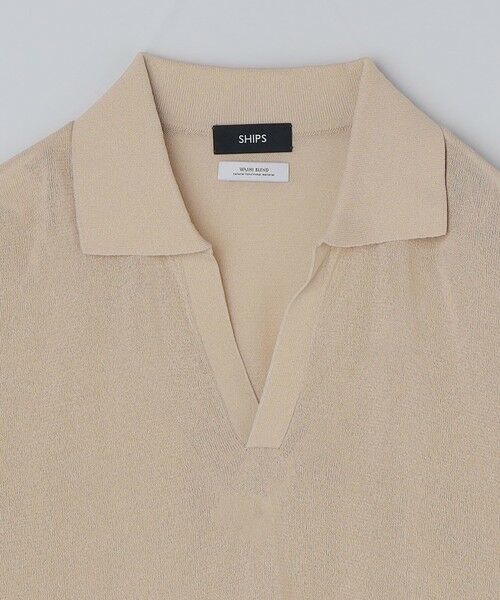 SHIPS / シップス ポロシャツ | SHIPS:〈手洗い可能〉和紙 スキッパー ニット ポロ | 詳細15