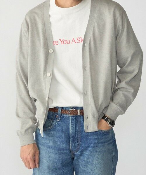 SHIPS / シップス カーディガン・ボレロ | SHIPS:〈接触冷感/ 手洗い可能〉ラミー Vネック カーディガン（グレー）