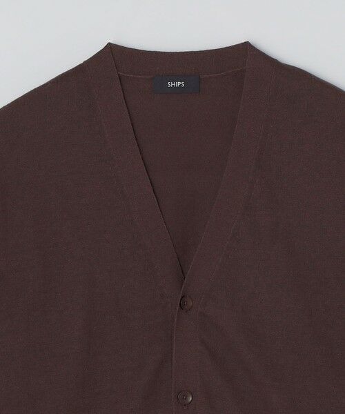 SHIPS / シップス カーディガン・ボレロ | SHIPS:〈接触冷感/ 手洗い可能〉ラミー Vネック カーディガン | 詳細9