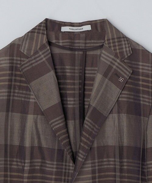 SHIPS / シップス テーラードジャケット | TAGLIATORE: レーヨン リネン チェック ライト ジャケット | 詳細12