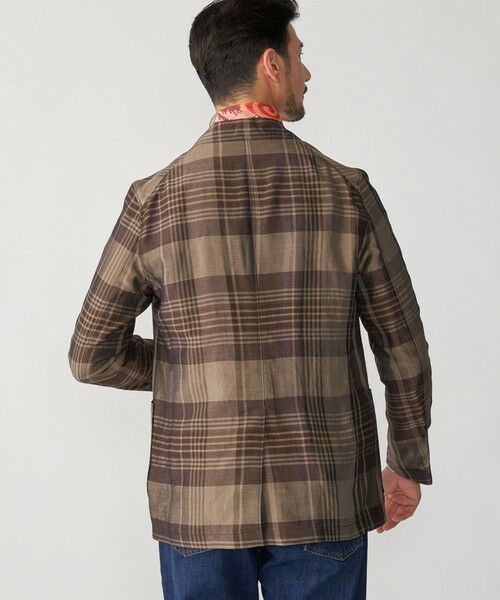 SHIPS / シップス テーラードジャケット | TAGLIATORE: レーヨン リネン チェック ライト ジャケット | 詳細2