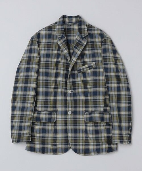 SHIPS / シップス テーラードジャケット | ORIGINAL MADRAS TRADING COMPANY: MADRAS SINGLE JACKET（ネイビー）