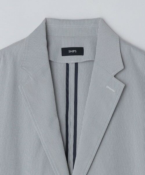 SHIPS / シップス テーラードジャケット | SHIPS:〈吸水速乾/洗濯機可能〉COOLMAX(R)コードレーン ジャケット(セットアップ対応) | 詳細3