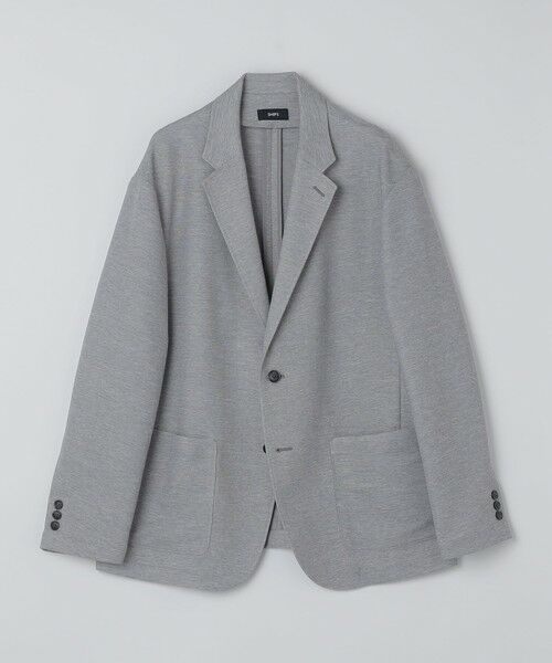 SHIPS / シップス テーラードジャケット | SHIPS:〈ストレッチ/洗濯機可能〉ウール ブレンド からみ織り ジャケット（グレー）