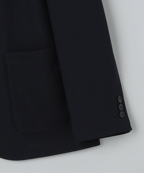 SHIPS / シップス テーラードジャケット | SHIPS:〈防しわ/吸水速乾/洗濯機可能〉RIRANCHA(R) からみ織り ネイビー ジャケット | 詳細5