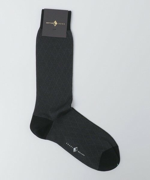 SHIPS / シップス ソックス | SOZZI: コットン シャドーアーガイルチェック ソックス（ダークグレー）