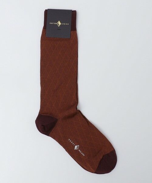 SHIPS / シップス ソックス | SOZZI: コットン シャドーアーガイルチェック ソックス（レッド系）