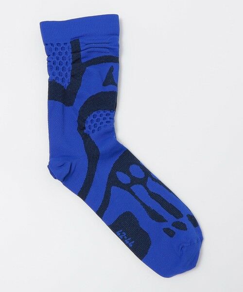SHIPS / シップス ソックス | ROA: BONES LOGO Q-SKIN TECHNICAL SOCKS（ブルー）