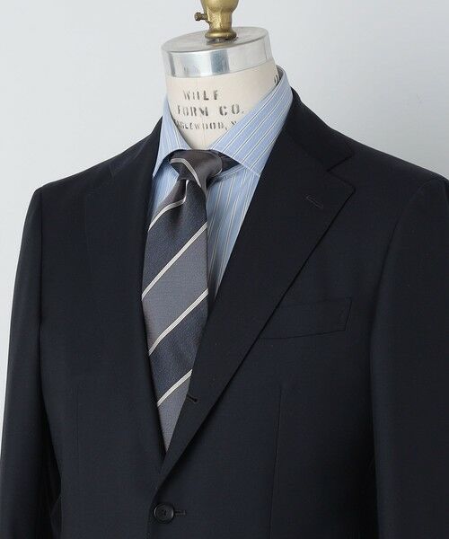 SHIPS / シップス ネクタイ | SHIPS: シルク バスケット ツイル ワイド ストライプ ネクタイ | 詳細2