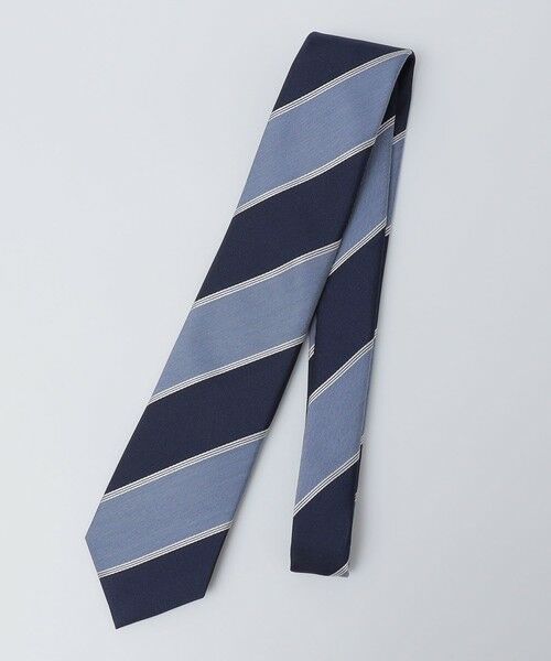 SHIPS / シップス ネクタイ | SHIPS: シルク バスケット ツイル ワイド ストライプ ネクタイ | 詳細6