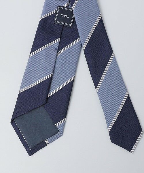 SHIPS / シップス ネクタイ | SHIPS: シルク バスケット ツイル ワイド ストライプ ネクタイ | 詳細7