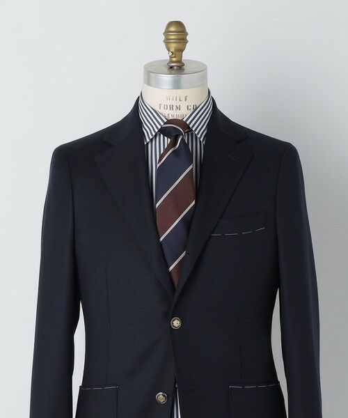 SHIPS / シップス ネクタイ | SHIPS: シルク バスケット ツイル ワイド ストライプ ネクタイ | 詳細10