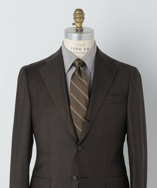 SHIPS / シップス ネクタイ | SHIPS: シルク ラージ バスケット リバース レジメンタル ネクタイ | 詳細1