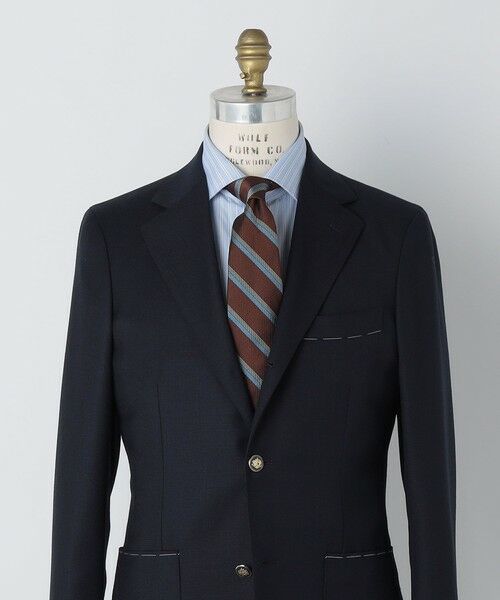 SHIPS / シップス ネクタイ | SHIPS: シルク ラージ バスケット リバース レジメンタル ネクタイ | 詳細4