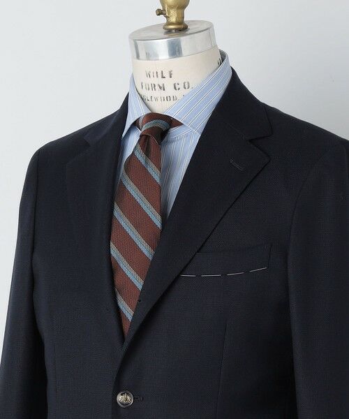 SHIPS / シップス ネクタイ | SHIPS: シルク ラージ バスケット リバース レジメンタル ネクタイ | 詳細5