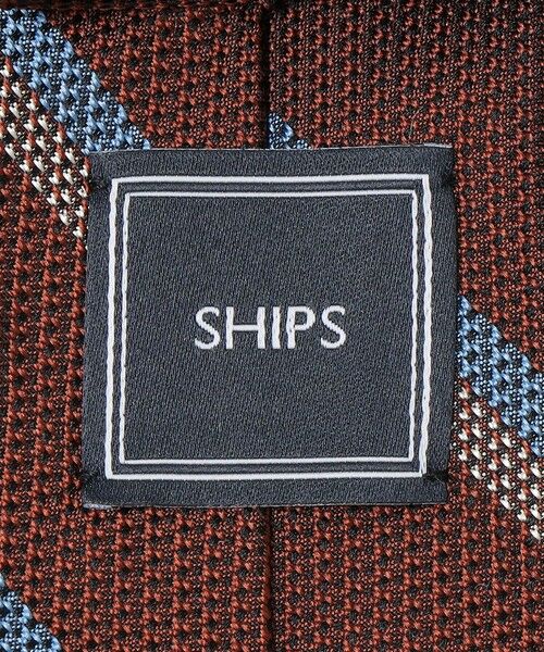 SHIPS / シップス ネクタイ | SHIPS: シルク ラージ バスケット リバース レジメンタル ネクタイ | 詳細8