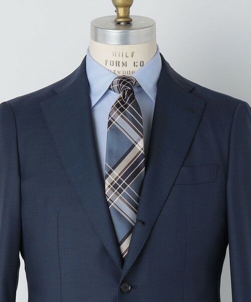 SHIPS / シップス ネクタイ | SHIPS: シルク バスケット チェック ネクタイ（スカイブルー）