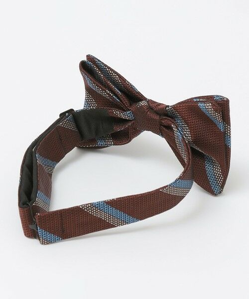 SHIPS / シップス ネクタイ | SHIPS: シルク バスケット レジメンタルストライプ ボウタイ | 詳細1