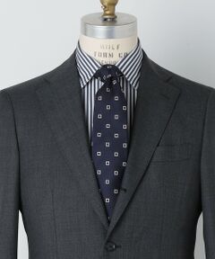 SHIPS / シップス ネクタイ | SHIPS: シルク ネイビー ガルザ ソリッド/ストライプ/コモン ネクタイ