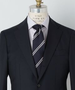 SHIPS / シップス ネクタイ | SHIPS: シルク ネイビー ガルザ ソリッド/ストライプ/コモン ネクタイ