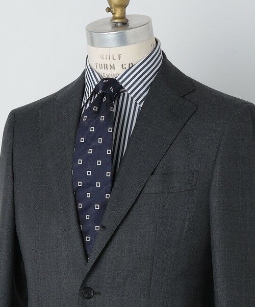 SHIPS / シップス ネクタイ | SHIPS: シルク ネイビー ガルザ ソリッド/ストライプ/コモン ネクタイ | 詳細2
