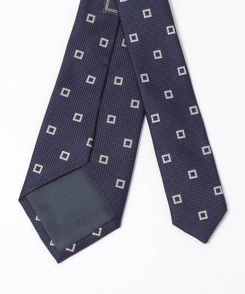 SHIPS / シップス ネクタイ | SHIPS: シルク ネイビー ガルザ ソリッド/ストライプ/コモン ネクタイ | 詳細4
