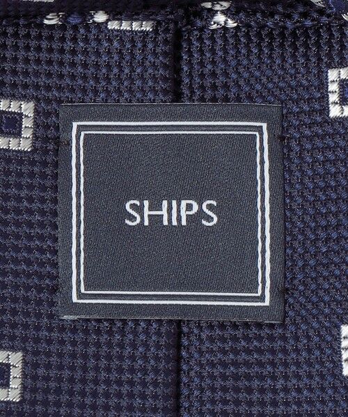 SHIPS / シップス ネクタイ | SHIPS: シルク ネイビー ガルザ ソリッド/ストライプ/コモン ネクタイ | 詳細5