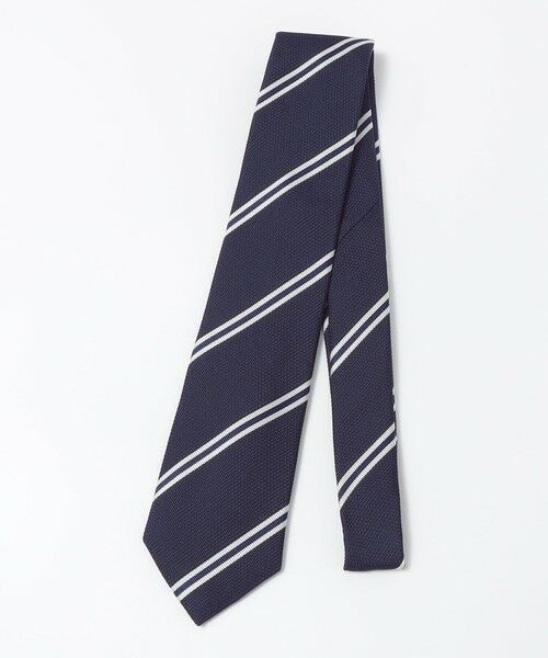 SHIPS / シップス ネクタイ | SHIPS: シルク ネイビー ガルザ ソリッド/ストライプ/コモン ネクタイ | 詳細9