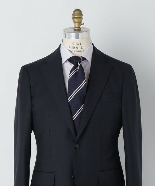 SHIPS / シップス ネクタイ | SHIPS: シルク ネイビー ガルザ ソリッド/ストライプ/コモン ネクタイ | 詳細7