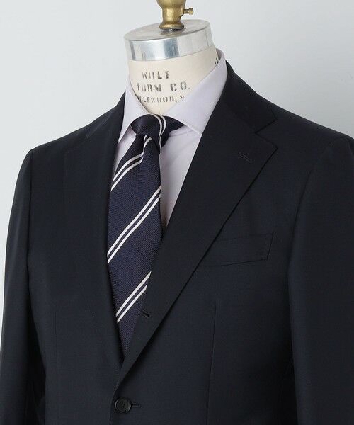 SHIPS / シップス ネクタイ | SHIPS: シルク ネイビー ガルザ ソリッド/ストライプ/コモン ネクタイ | 詳細8