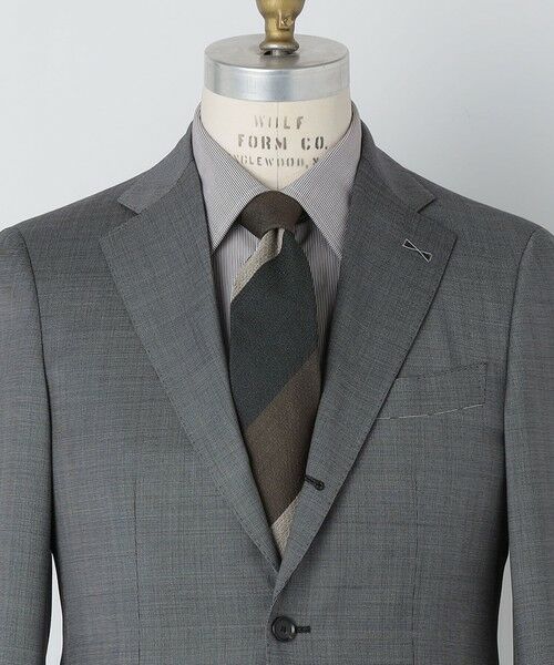 SHIPS / シップス ネクタイ | SHIPS: シルク デラヴェ レジメンタル ネクタイ（オリーブ）