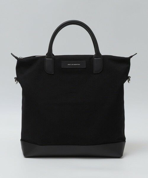 SHIPS / シップス トートバッグ | WANT Les Essentiels: O'HARE 2WAY キャンバス トート バッグ（ブラック）