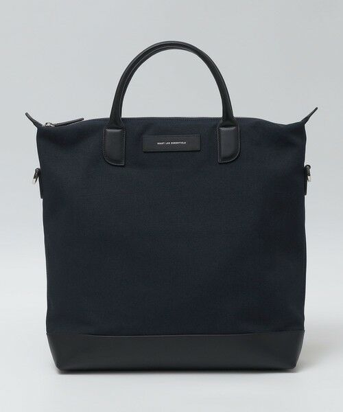 SHIPS / シップス トートバッグ | WANT Les Essentiels: O'HARE 2WAY キャンバス トート バッグ（ネイビー）