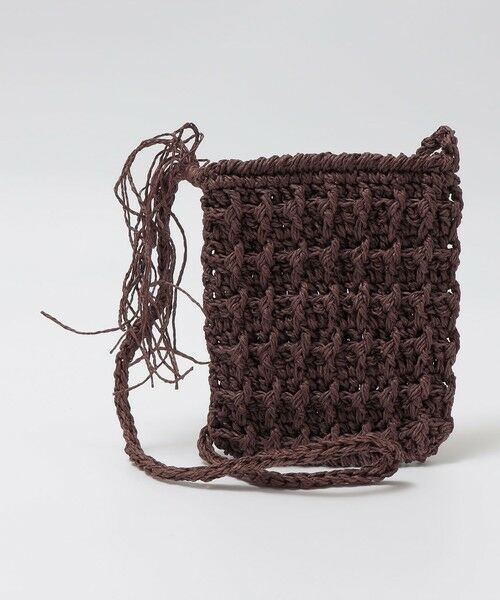 SHIPS / シップス ショルダーバッグ | SUBLIME: ハンドメイド ペーパー サコッシュ（ブラウン）