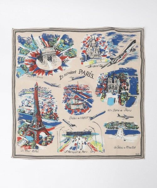 SHIPS / シップス ハンカチ | BINDU: 64cm PRINT BANDANA（ベージュ）