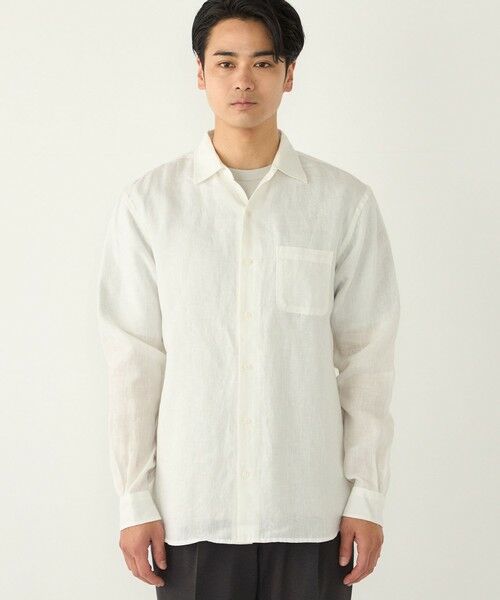 SHIPS / シップス シャツ・ブラウス | SHIPS Colors:ユーロリネン ワイドカラー スキッパー シャツ | 詳細3