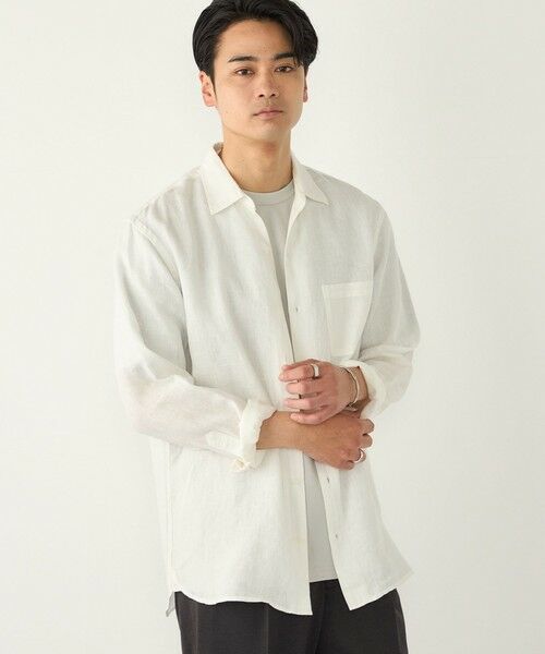 SHIPS / シップス シャツ・ブラウス | SHIPS Colors:ユーロリネン ワイドカラー スキッパー シャツ | 詳細7